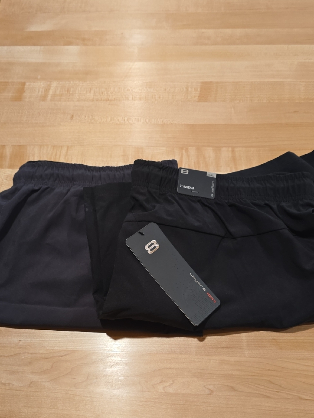 Layer 8 Black Athletic Elastic Waist Shorts